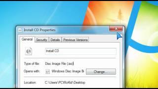 Windows 7 Tutorial - How to burn an ISO image