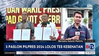 KPU: 3 Pasangan Capres-Cawapres Lolos Tes Kesehatan