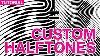 Custom Halftone Tutorial in Adobe Photoshop and Illustrator | Graphic Design / OpArt