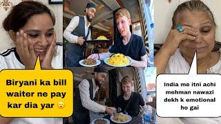 Biryani Bill paid By Indian Restaurant Waiter   || Free Biryani Party to Foreigners || Pakistani