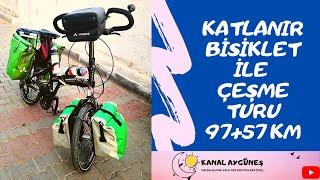 KATLANIR TUR BİSİKLETİ - KATLANIR BİSİKLET İLE ÇEŞME/KLEOPATRA PLAJI TURU - 97+57 KM