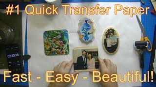 #1 FAST & EASY Image Transfer Paper | NO RUBBING | Laser Printer Art Made Easy