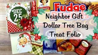 Neighbor Gift Treat Folio & Dollar Tree Bags Polly's Paper Studio Tutorial **Contest Closed**