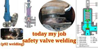 today my job safety valve welding#p92 arc welding#ibr bigg Boss YouTube channel?