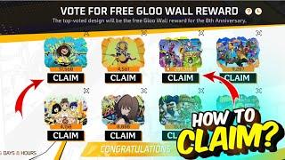 Vote For Free Gloo Wall Rewards Event | Free Fire New Event