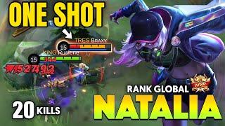 ONE-SHOT !! NATALIA BEST BUILD 2021 ~ NATALIA MOBILE LEGENDS ~ NATALIA TOP GLOBAL 2021