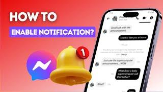 How to enable new friend notification on Messenger?