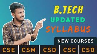 New courses added in Engineering | CSE Syllabus Explained | Abhinav Vengala