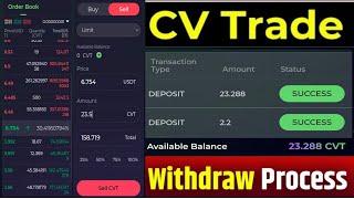 cvt token withdrawal receive||CVT token new update today #cvtoken