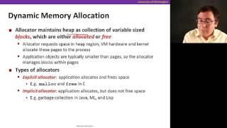 Memory Allocation,  Video 1: Introduction