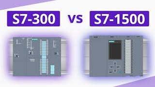 What are the differences between SIMATIC S7-300 and S7-1500 PLCs?