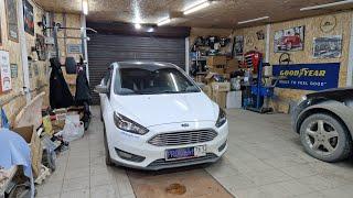 Ford Focus. Замена одночиповых линз на двухчиповые бидиодные линзы Aozoom A4+ BI-LED 2022.