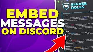 How to Make an Embed Message on Discord (Aesthetic Info Channels)