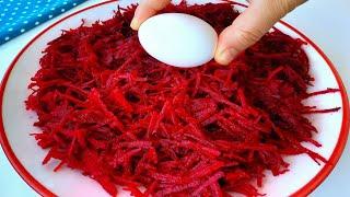 Just put an egg in the RED BEET and you will be amazed! Cheap and delicious recipe