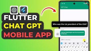 Flutter ChatGPT Chat App Tutorial | Build Open AI Powered Chat App In Flutter