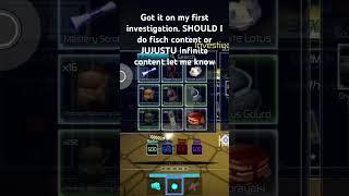 Fisch or JUJUSTU infinite content #content creator #roblox #fisch #JUJUSTU infinite