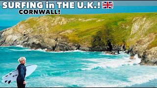 Magical Surf in CORNWALL, U.K. is MIND BLOWING!!