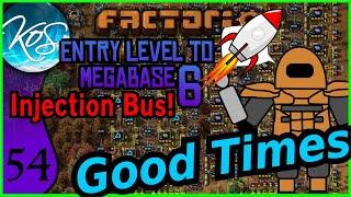 Factorio - Entry Level to Megabase 6: Injection Bus 54 - ALL GOOD THINGS
