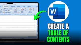 How To Create A Table Of Contents In Word