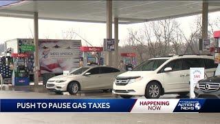 Push to pause gas taxes