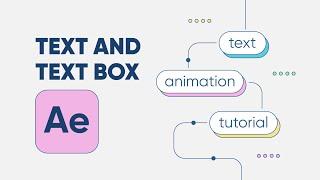 Simple Text and Text Box Animation in After Effects (tutorial)  / FLAT DESIGN