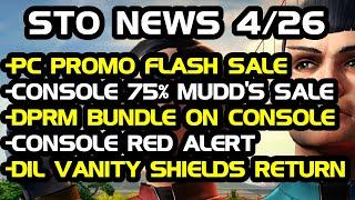 STO News 4/26: PC Promo Flash Sale | Console Dil Vanity Shields & DPRM Mudd's Bundle Incoming