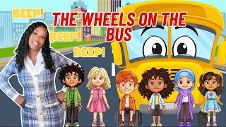 The Wheels On The Bus  Learning with Ms Houston  Kids Songs + Nursery Rhymes