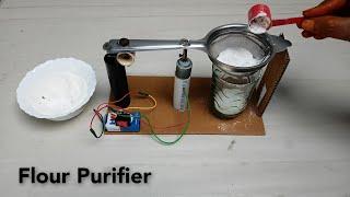 How To Make A Flour Purifier || Homemade Flour Filtering Machine