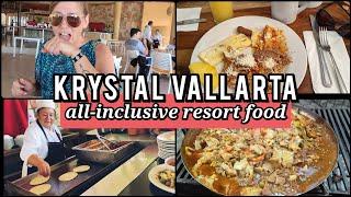 KRYSTAL VALLARTA ALL INCLUSIVE RESORT MEXICO - FOOD OVERVIEW AND FIESTA! #travel #resort #vacation