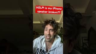 Help! is my iphone speaker broken!?? #iphone #techhelp #techquestion #help