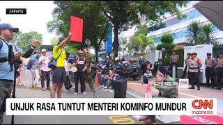 Unjuk Rasa Tuntut Menteri Kominfo Mundur