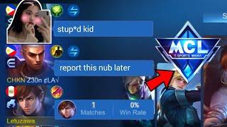 GUSION FAKE WR PRANK in MCL (pt 9) THIS TRIO INSULT MY GUSION 
