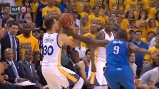 Stephen Curry Draws Foul on 3-Point Attempt | Thunder vs Warriors | Game 7 | 2016 NBA Playoffs