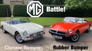 MGB Chrome vs Rubber Bumper - RUINED Classic Or Aging Gracefully? (1962 Mk1/1977 Roadster)