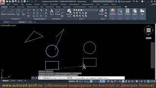 Видеоурок по AutoCAD 2020: Копирование объектов...