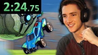 I tried speedrunning the Newest Dribbling Course in Rocket League...