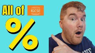 All of iGCSE Percentages Calculations in 50 Minutes!