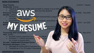 The Intern Resume That Got Me Into AWS