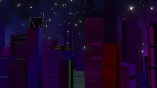 City light neon effect / background video / no copyright /green screen / animation / motion / 2021