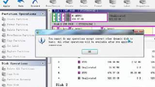 Convert dynamic disk to basic disk with professional partition manager