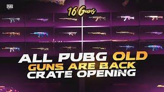 16 UPGRADE GUNS ARE BACK - CRATE OPENING PUBG