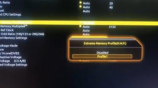 How to enable XMP (Extreme Memory Profiles) in Gigabyte Motherboard