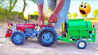 most creative scientific project Handmade mini mf 385 tractor  | diy mini alghazi tractor