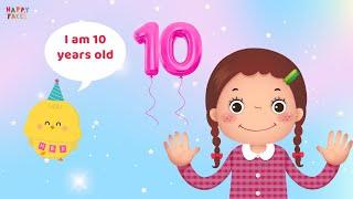 How Old Am I  | Kids Songs | Tiếng Anh Trẻ Em | Happy Faces