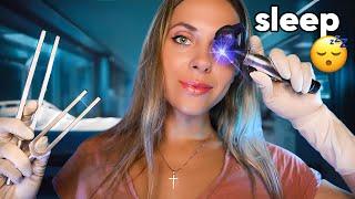 ASMR Otoscope EAR cleaning Roleplay, Ear Exam for SLEEP,  Personal Attention and RAIN sounds