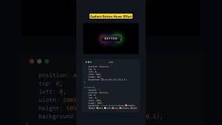 Gradient Button Hover effect HTML CSS #webdesign #button #animation #webdevelopment #programming