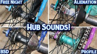 BMX Hub Sounds! Planetary Freecoaster Sounds Compared Vs Profile Elite!
