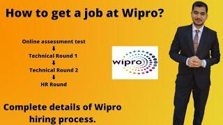 How to get a job at Wipro?Job for CA fresher.