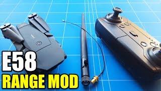 Eachine E58 Drone Range Mod - Step by Step - Antenna Upgrade (Works For Any Rc Quadcopter)