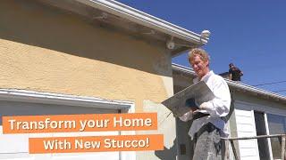 Transform any home with a new stucco finish.